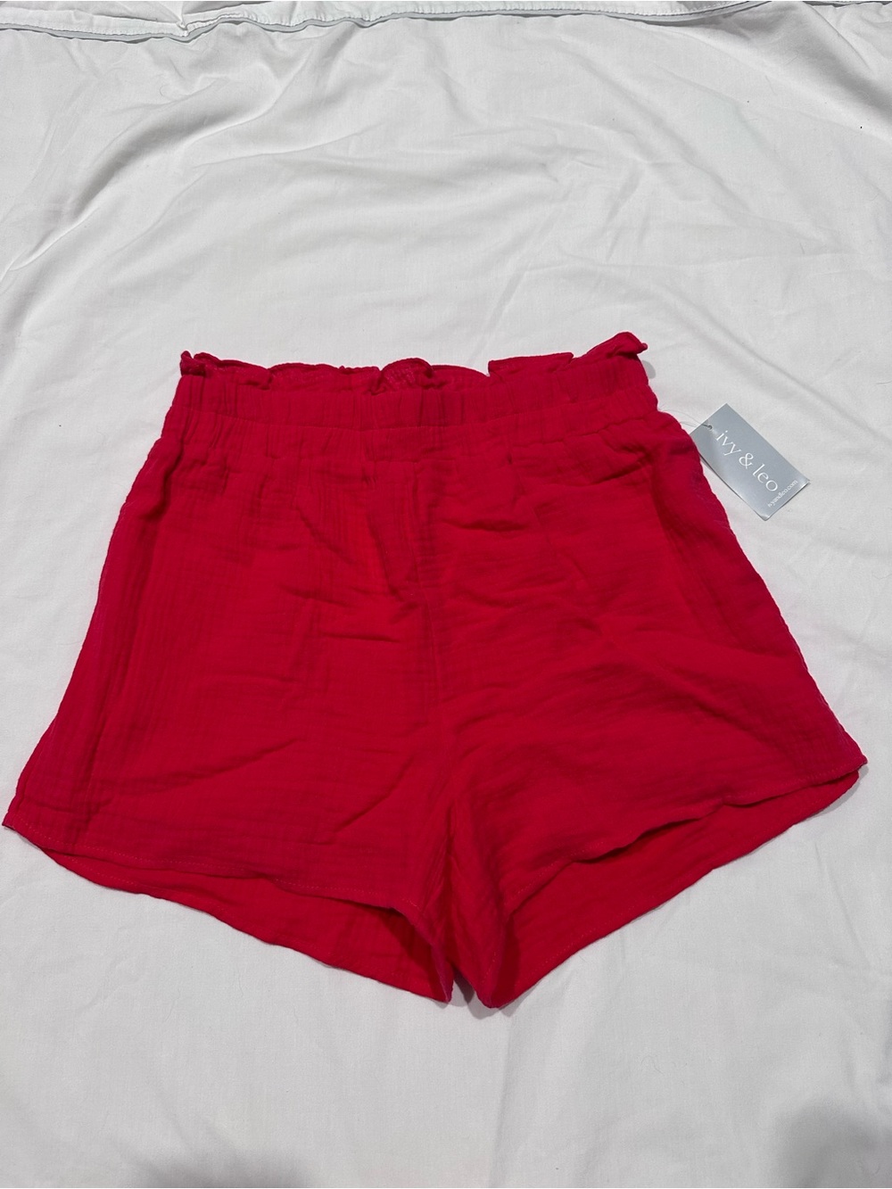 Day + Moon High-Waist Red Women's Shorts M NWT